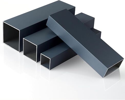 Dark Grey Aluminum Square Tubing 2Pcs 25mm x 25mm x 800mm Long Wall Thickness 1mm, 2 Pack 1 inch 1" Aluminum Square Tube Dark Gray Color 1 x 1 x 0.04 x 31.5" inch (Appr) in Saudi Arabia