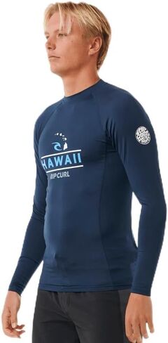 حذاء Rip Curl الرجالي هاواي بعامل حماية من أشعة الشمس فوق البنفسجية 50+ بأكمام طويلة من Rashguard in Saudi Arabia