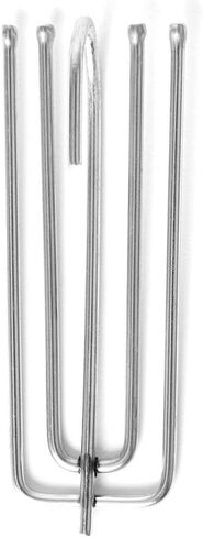 12 Yards Length Curtain Tape with 30PK Stainless Steel Curtain Pleat Hooks, 4 Prong Hooks rustproof with 3.2" Wide Curtain Heading Deep Pinch Pleat Tape. in Saudi Arabia