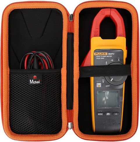 جراب Mchoi الصلب مناسب لجهاز Fluke 902 FC HVAC True-RMS Clamp Meter، جراب واقٍ مضاد للماء ومضاد للصدمات، جراب فقط in Saudi Arabia