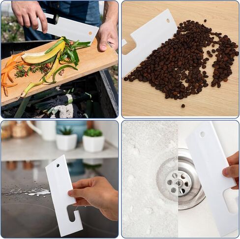 White Silicone Squeegee with Hanging Hook Mini Soft Window Squeegee Shower Small Scraper Squeegee Water Blade Glass Cleaning Squeegee for Shower Doors Mirror Kitchen Countertops Sink Car Windshield in Saudi Arabia