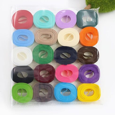 3/8 Inches Grosgrain Ribbons Fabric Ribbons, 20 Colors*2 Yards Each Total 40 Yards, Boutique Ribbons for Gifts Wrapping, DIY Bow Hair Accessories in Kuwait