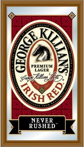 مرآة الشعار ذات الإطار الأحمر الأيرلندي لجورج كيليان in Kuwait