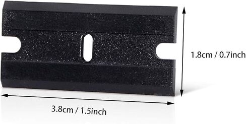 EHDIS Plastic Razor Blades 100 PCS Double Edged Plastic Blade for Safety Glass Scraper and Plastic Razor Scraper Tool for Remove Decals Stickers Adhesive Label Glue and Glass Clean-Orange in Saudi Arabia
