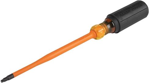 Klein Tools 6946INS 1000V Slim Tip Insulated Screwdriver, 6-Inch Round Shank, #2 Square Tip, Cushion Grip Handle in Saudi Arabia