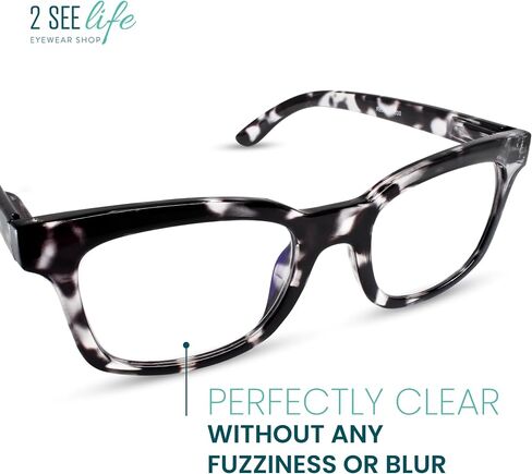 Grey Leopard Tortoise Shell Blue Light Readers For Women To Look Chic with High Vision - Sturdy & Durable Reading Glasses For Women - For All Face Shapes Women Reading Glasses - 2.75 Reading Glasses in Saudi Arabia