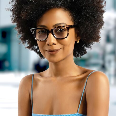 Grey Leopard Tortoise Shell Blue Light Readers For Women To Look Chic with High Vision - Sturdy & Durable Reading Glasses For Women - For All Face Shapes Women Reading Glasses - 2.75 Reading Glasses in Saudi Arabia