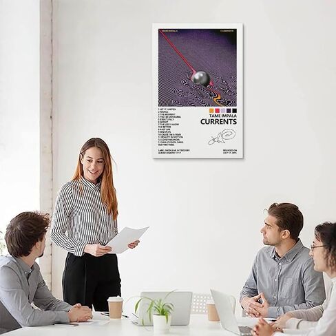 OFITIN Tame Impala Poster Currents Album Cover Posters for Room Aesthetic Posters Decorative Painting Canvas Wall Art 16x24inch(40x60cm), Unframe-style-3 in Saudi Arabia