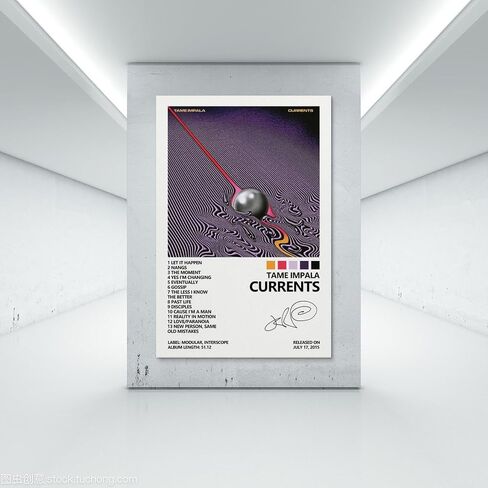 OFITIN Tame Impala Poster Currents Album Cover Posters for Room Aesthetic Posters Decorative Painting Canvas Wall Art 16x24inch(40x60cm), Unframe-style-3 in Saudi Arabia