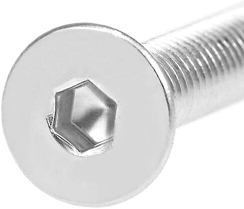 Uxcell M4x30mm مسامير آلة ذات رأس مسطح برغي سداسي داخلي 304 مسامير تثبيت من الفولاذ المقاوم للصدأ 20 قطعة in Saudi Arabia