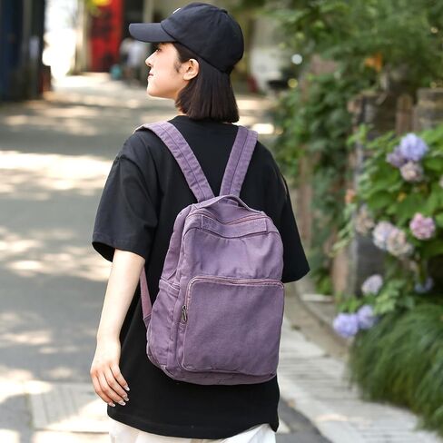 Canvas Small Backpack Purse for Women Cute Aesthetic Green Mini Backpack for Teen Girls Ladies Vintage School Bookbag Purse in Saudi Arabia