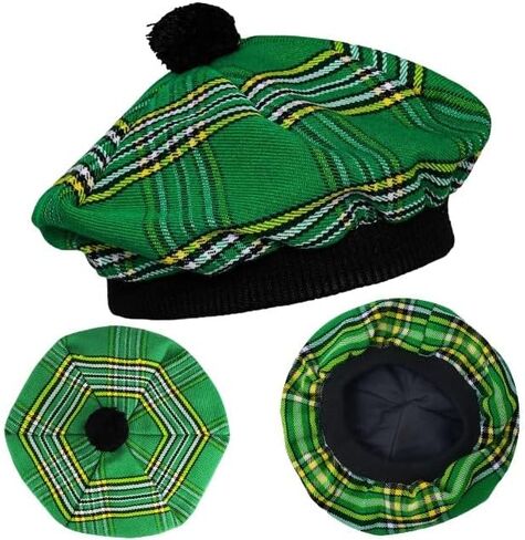 Scottish Hat Tam o' Shanter Tammy Jimmy Flat Bonnet in various tartans in Saudi Arabia