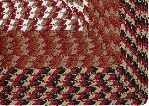 Better Trends Braided Rug, Alpine Braid Collection - Durable, Stain Resistant, Reversible Indoor Utility Rug, 100% Polypropylene Rug, Vibrant Color Rug, 24" x 108" Runner Rug, Burgundy Solid Rug in Saudi Arabia