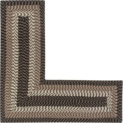 Better Trends Braided Rug, Alpine Braid Collection - Durable, Stain Resistant, Reversible Indoor Utility Rug, 100% Polypropylene Rug, Vibrant Color Rug, 24" x 108" Runner Rug, Burgundy Solid Rug in Saudi Arabia