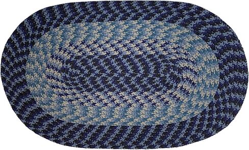 Better Trends Braided Rug, Alpine Braid Collection - Durable, Stain Resistant, Reversible Indoor Utility Rug, 100% Polypropylene Rug, Vibrant Color Rug, 24" x 108" Runner Rug, Burgundy Solid Rug in Saudi Arabia