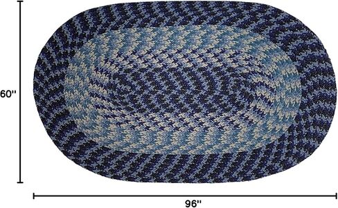 Better Trends Braided Rug, Alpine Braid Collection - Durable, Stain Resistant, Reversible Indoor Utility Rug, 100% Polypropylene Rug, Vibrant Color Rug, 24" x 108" Runner Rug, Burgundy Solid Rug in Saudi Arabia