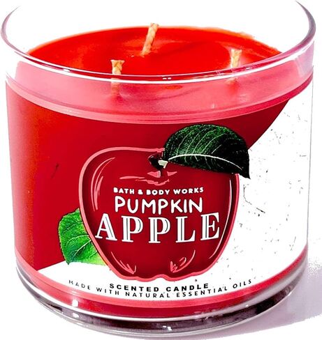 Bath & Body Works, White Barn 3-Wick Candle w/Essential Oils - 14.5 oz - 2021 Autumn! (Pumpkin Apple) in Saudi Arabia