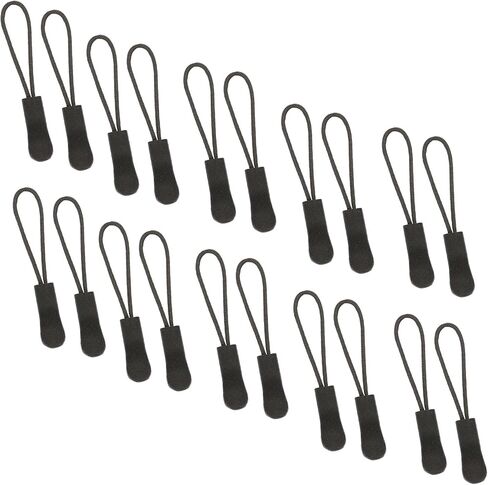 JOSDIOX 20pcs Replacement Zipper Pulls Rose Red Zipper Pull Cord Extender for Backpacks, Jackets, Luggage, Purses, Handbags (09 Rose red) in Kuwait