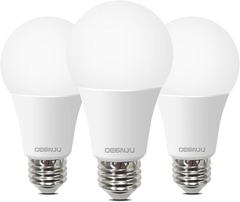 LED Light Bulbs Daylight 5000K, 60 Watt Equivalent LED Bulbs, A19 Standard Bulbs, 800 LM, 15000 Hours, E26 Base, Non-Dimmable, 8.5W LED Bulbs for Bedroom Living Room 24 Pack in Saudi Arabia