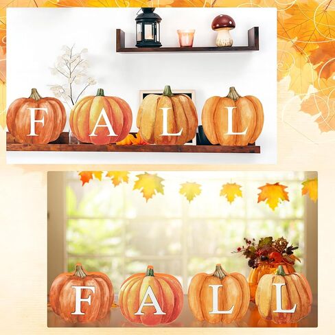 سقوط اليقطين منضدية علامة الشكر اليقطين علبة طبقات علامات خشبية سقوط الخشب اليقطين الجدول كتل الديكور لفصل الخريف المنزل المطبخ صينية الطبقات الديكور in Kuwait