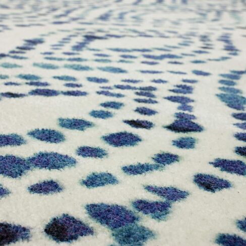 سجادة Mohawk Home Dotted Ogee Navy (2' X 8') عداء مزخرف in Kuwait