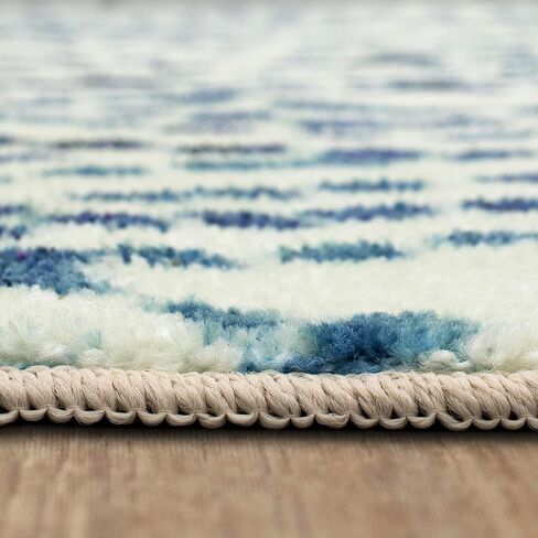 سجادة Mohawk Home Dotted Ogee Navy (2' X 8') عداء مزخرف in Kuwait