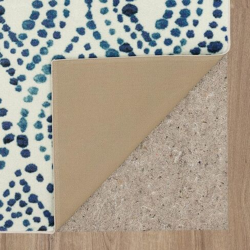 سجادة Mohawk Home Dotted Ogee Navy (2' X 8') عداء مزخرف in Kuwait