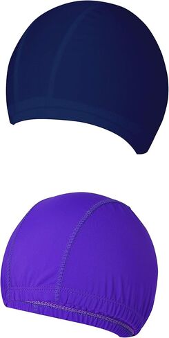 Swimming Cap Bathing Cap Long Short Hair Woman&Man 2PCS in Saudi Arabia