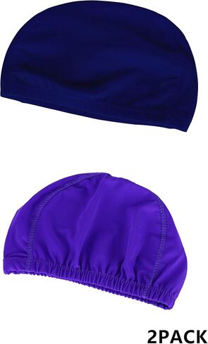 Swimming Cap Bathing Cap Long Short Hair Woman&Man 2PCS in Saudi Arabia