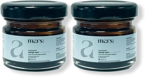 mars by GHC Pure Organic Himalayan Shilajit Resin| High Fulvic Acid Content | Stamina & Immunity - Pack of 2 (40g) | Good Health Comapny | Overall Well Being in Saudi Arabia