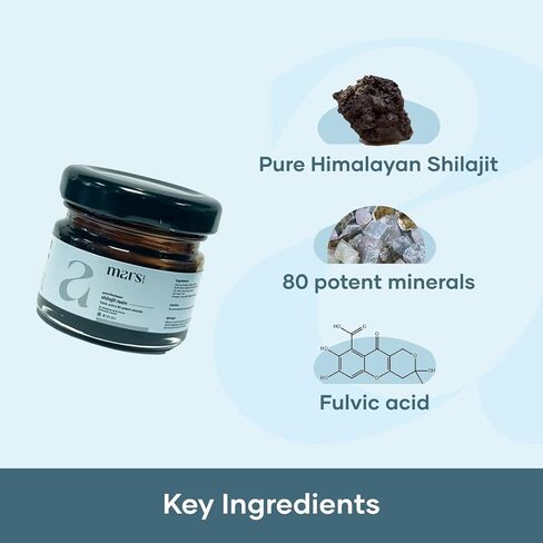 mars by GHC Pure Organic Himalayan Shilajit Resin| High Fulvic Acid Content | Stamina & Immunity - Pack of 2 (40g) | Good Health Comapny | Overall Well Being in Saudi Arabia