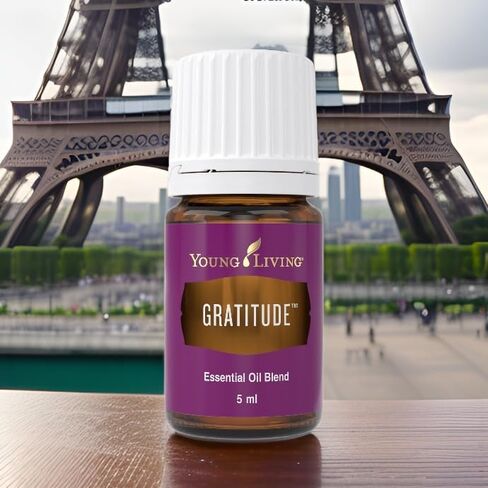 Young Living Gratitude Premium Essential Oil Blend - Aromatherapy for Thankfulness and Positivity - Uplifting Grand Fir and Frankincense Aroma - 5 ml Bottle in Kuwait