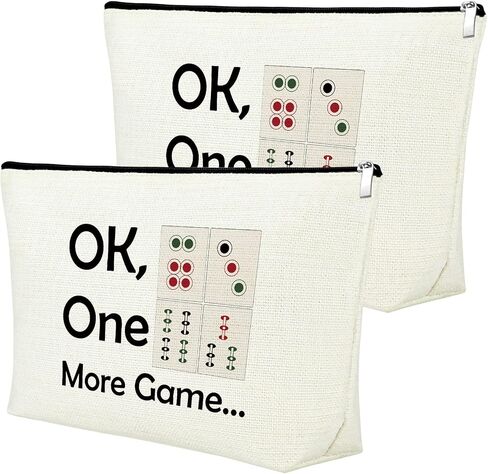 3Pcs Mahjong Lovers Gift for Women Mahjong Makeup Bag Mahjong Player Gifts for Friend Grandma Mahjong Gifts Cosmetic Bag Gambling Gift Birthday Christmas Retirement Gifts for Mom Cosmetic Travel Pouch in Kuwait