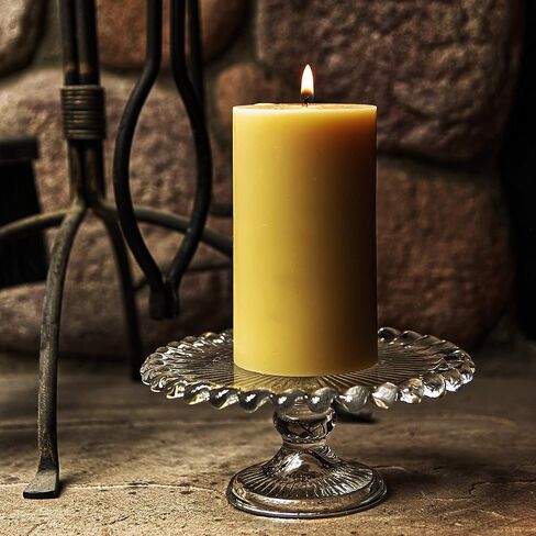 Beeswax Candles 100% Pure Handmade Natural for Gift Home Décor | Non-Toxic Air Purifying Biodegradable | Slow Burning All Natural 3x5 in Saudi Arabia