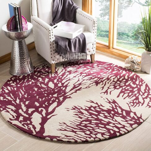SAFAVIEH Bella Collection 2'3" x 9' Beige/Blue BEL115C Handmade Premium Wool Runner Rug in Saudi Arabia