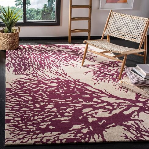 SAFAVIEH Bella Collection 2'3" x 9' Beige/Blue BEL115C Handmade Premium Wool Runner Rug in Saudi Arabia
