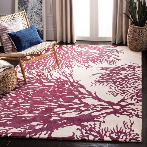 SAFAVIEH Bella Collection 2'3" x 9' Beige/Blue BEL115C Handmade Premium Wool Runner Rug in Saudi Arabia