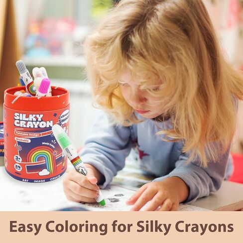 Lebze 12 Colors Kids Crayons, Non Toxic Silky, Jumbo Washable Coloring Tool, Large Size for Children, Safe Art School Supplies for Boys & Girls Flower Monaco in Saudi Arabia