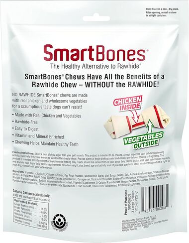SmartBones Medium Chews, Treat Your Dog to a Rawhide-Free Chew Made with Real Meat and Vegetables in Kuwait