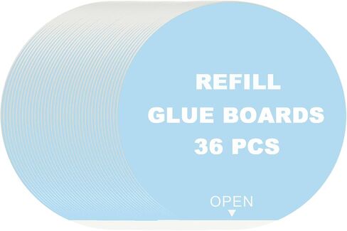 TINDTOP 60 Pack 4.3" Replacement Glue Boards for Katchy, Indoor Glue Boards Refill Sticky Cards Compatible with Katchy, Fenun and Other Models in Saudi Arabia