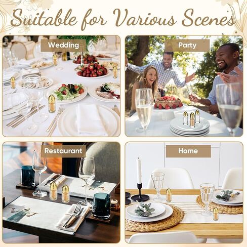 24 Pcs Small Salt and Pepper Shakers with Plating Tops Mini Glass Seasoning Jars Salt Bottle with 2 Pcs Stainless Steel Funnel for Home Wedding Table Party Restaurant Kitchen(Gold) in Saudi Arabia