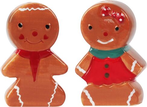 Christmas Holiday Salt and Pepper Shaker Set - (Gingerbread) in Kuwait