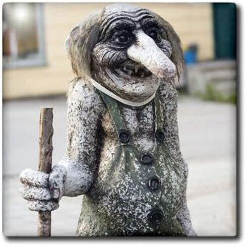 3dRose ct_82396_1 تمثال ترول، النرويج EU21 Mde0015 بلاط سيراميك مايكل ديفريتاس، 4 بوصة in Kuwait