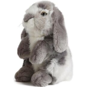 Living Nature Brown Sitting Lop Stuffed Animal Plush Toy | Fluffy Rabbit Animal | Soft Toy Gift for Kids | Boys and Girls Stuffed Doll | 7 inches