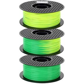 3D Printer Green to Yellow Color Changing with Temperature 3D Printer Filament PLA 1.75 mm 1KG Color Change PLA Green to Yellow 1.75mm PLA 3D Printing Materials HZST3D