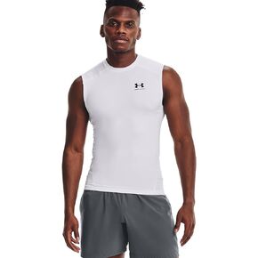 Under Armour Big & Tall Heatgear Armour Comp Sleeveless White/Black XL Tall