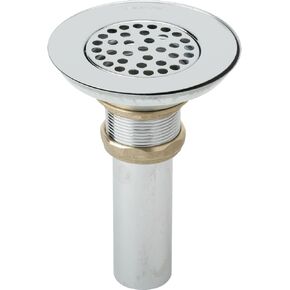 Elkay LK18 3-1/2" Drain with Nickel Plated Brass Body, Strainer, and Tailpiece, Chrome