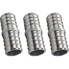 3/4 بوصة PEX 90 درجة الكوع الفولاذ المقاوم للصدأ بارب تجعيد الأنابيب المناسب لأنابيب PEX (حزمة من 3)