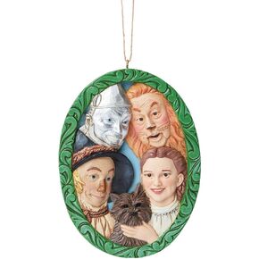 Enesco The Wizard of Oz by Jim Shore Group Portrait Hanging Ornament, 4.53 Inch, Multicolor
