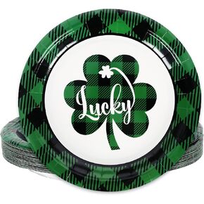 Whaline 24Pcs Thanksgiving Fall Paper Plates 9 Inch Hello Pumpkin Disposable Plates Black Orange Plaid Fall Harvest Paper Plates for Thanksgiving Fall Party Holiday Dinner Tableware Supplies in Kuwait